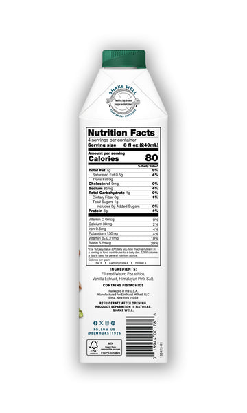 Unsweetened Vanilla Pistachio